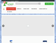 Tablet Screenshot of farmaciaslasante.com.ar